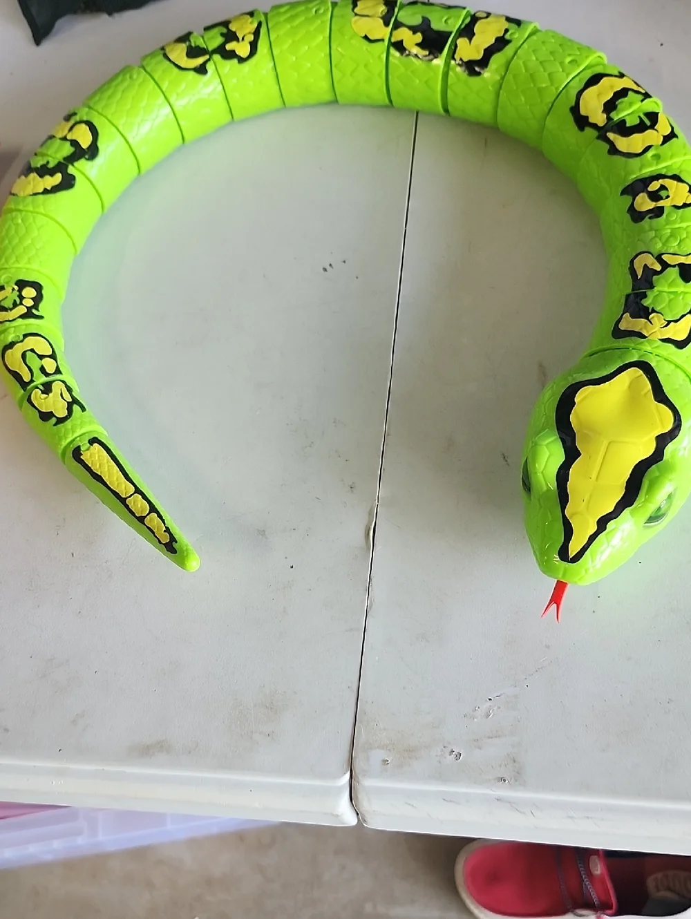 Neon Lime Flexible Snake Toy